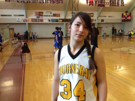Thorne Bay girl plays on boys basketball team