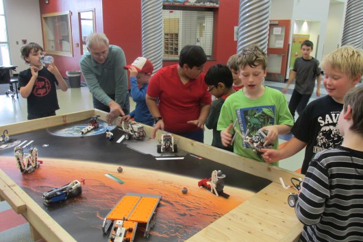 Paul Keeney, a teacher from Minnesota, led the Lego robotics camp. It's his third time in Ketchikan. 