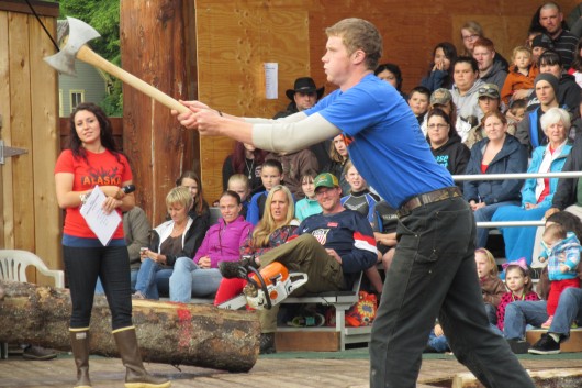 The Great Alaskan Lumberjack show held its Ironjack competition. Tom Lancaster (not pictured) was the champion.