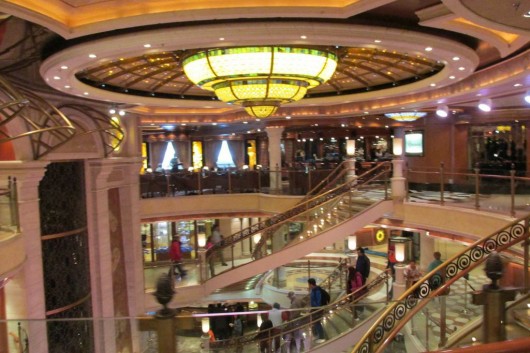 The inside of the Crown Princess. 