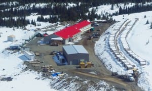 Imperial Metals' Red Chris Mine is close to opening. Camp housing is shown in this photo. (Courtesy Imperial Metals