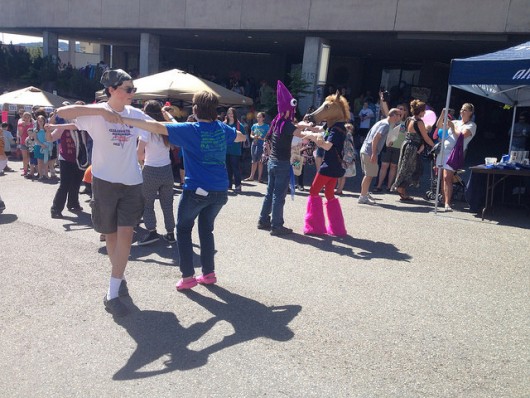 ArtsCool camp members held a dance flash mob.