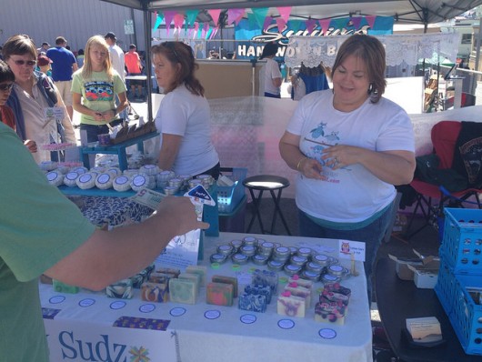 Susan Baxstrom sold homemade soaps and lotions. 