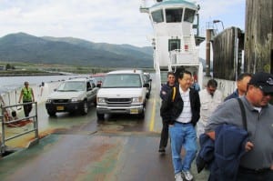 Passengers disembark from the Ketchikan Airport Ferry. (File photo by Emily Files)