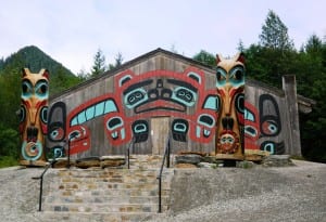 The Saxman Clan House.