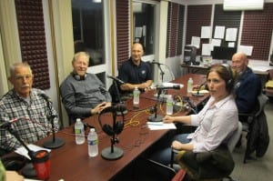 Clockwise from left are Dick Coose, Dave Kiffer, Kevin Staples, Ed Plute and Amanda Mitchell.