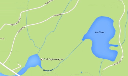 Revilla Road Ward Lake map