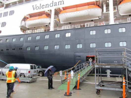 The Volendam was the first cruise ship to stop in Ketchikan in 2014.