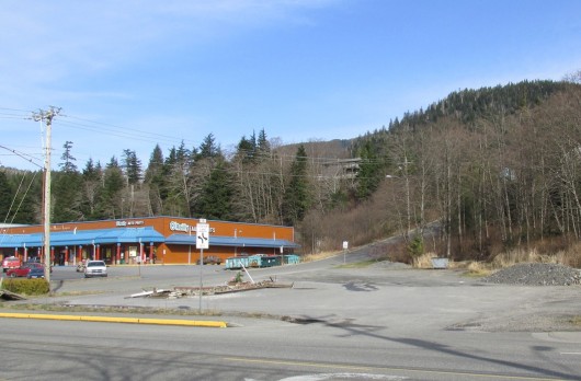 The site for the planned MyPlace Hotel in Ketchikan is on Tongass Avenue across from the U.S. Post Office.