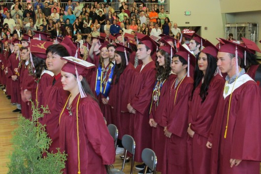 Ketchikan High School Class of 2015. (KRBD file photo)