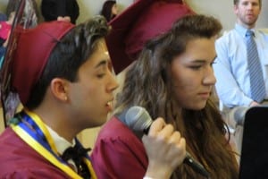 Tommy Varela and Torah Harding-Laman sing "Pumping Blood"