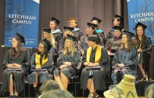 Fifteen graduates participated in Saturday's ceremony. Thirty nine students received degrees from  UAS Ketchikan this year. 