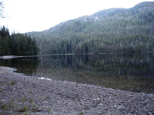 Ella Lake, seen from the U.S. Forest Service cabin at the site. (USFS photo)