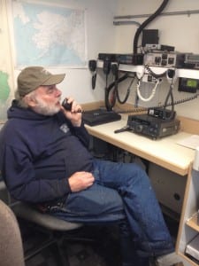 Gary Freitag talks to other ham radio operators
