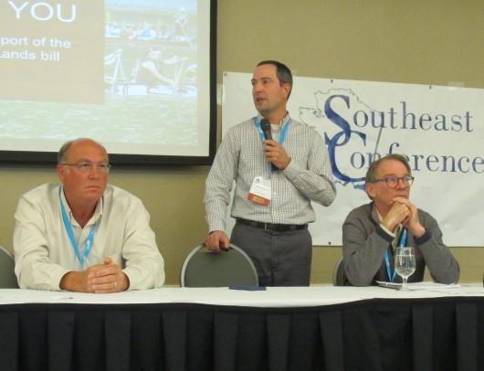 From left, Shawn Richardson, Brian Kleinhenz and Doug Ward were oart of a panel discussion during Southeast Conference this week in Prince Rupert, BC.