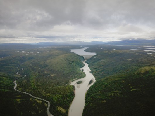 Artist rendering of the Susitna-Watana project. (Alaska Energy Authority image)