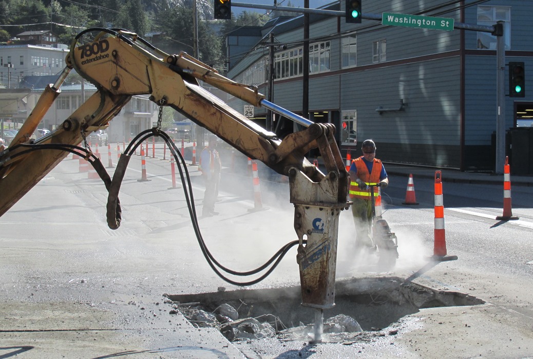 Tongass traffic slowed after water main break