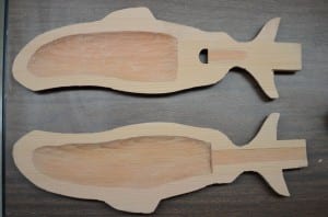 Two halves of a fish whistle. Photo by Samuel Wilson.