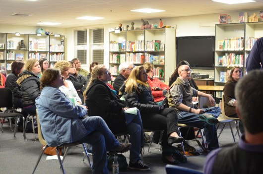 About 40 people attended a meeting about student safety on Baranof. January 7,2016.