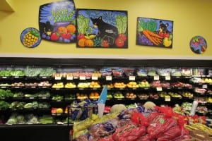 Some of the new artwork by Evon Zerbetz at Tatsuda's IGA.