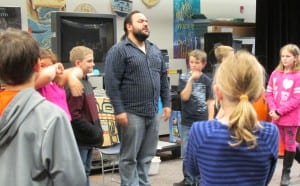 Littlefield sings the habibut hook song.