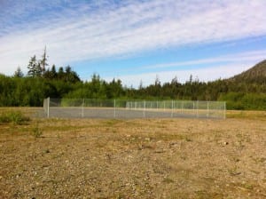 One section of the Ketchikan Dog Park has been completed. The park remains under development.