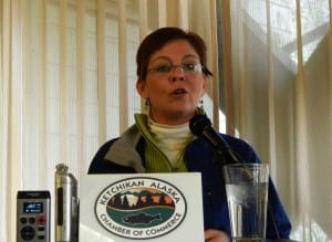 Ketchikan School Board President Michelle O'Brien is resigning from the board, effective Oct. 12. (KRBD file photo) 
