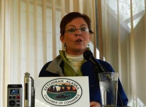 Ketchikan School Board President Michelle O'Brien is resigning from the board, effective Oct. 12. (KRBD file photo)