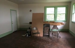 Inside the main room of Clover Pass School. (Photo by Leila Kheiry)