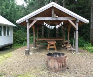 The Potter Road Association built this picnic shelter next to the historic Clover Pass School, with plans to use the site as a community gathering place. (Photo by Leila Kheiry)