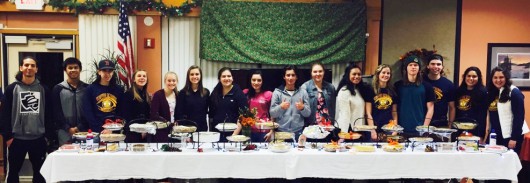 Kayhi Rotary Interact members at the November pre-Thanksgiving pie sale. (Rotary photo)