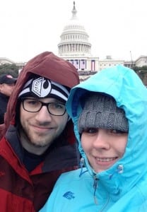 Trevor Shaw and his wife, Lisa, at President Trump's inauguration. (Photo courtesy Trevor Shaw)