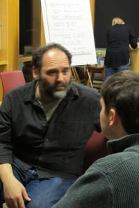 Steven Villano listens to suggestions.