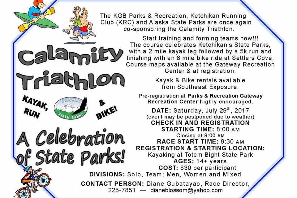 Calamity Triathlon set for July 29th