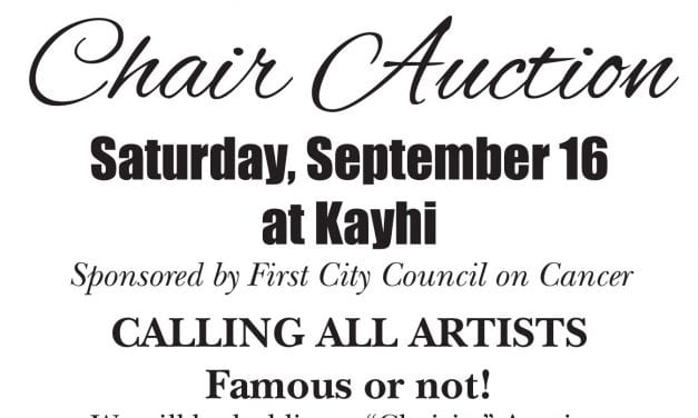 Chair-ity auction to benefit First City Council on Cancer