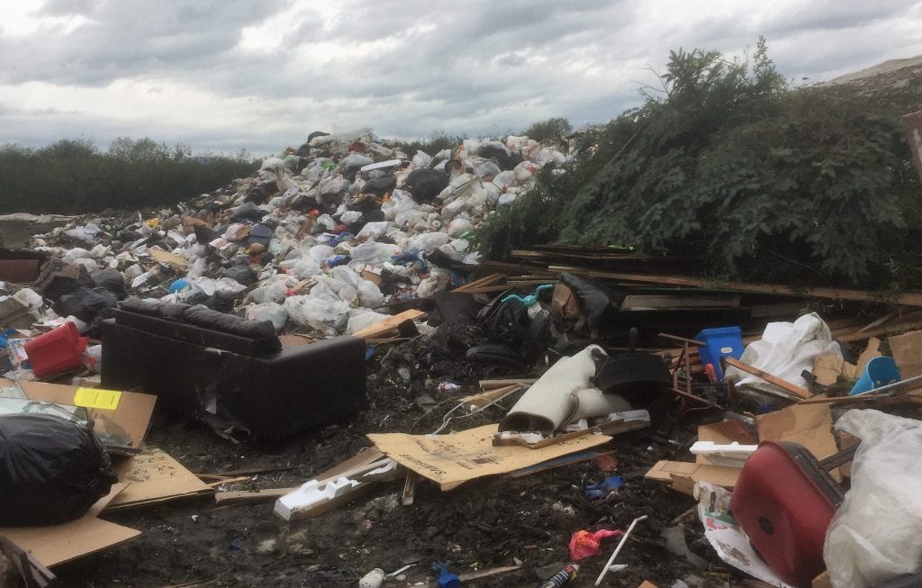 Most of Juneau's garbage ends up in the local landfill, operated by Waste Management. A municipal study estimates it will fill up in about 20 years. (Ed Schoenfeld/CoastAlaskaNews)