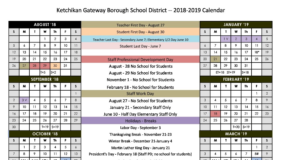 Kyrene District Calendar - Printable Calendar Blank