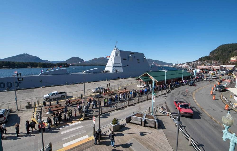Navy destroyer, USS Zumwalt, makes stop in Ketchikan