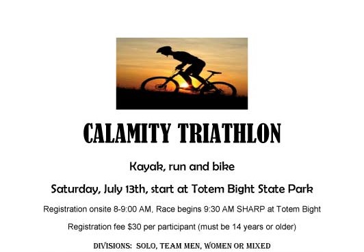Calamity Triathlon set for July 13th