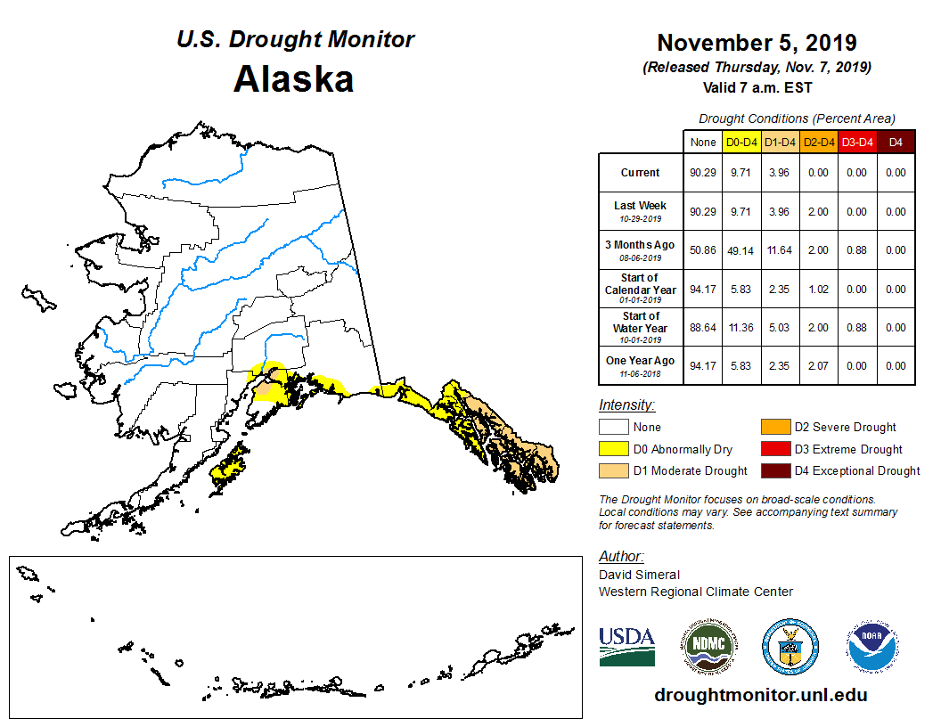 This U.S. Drought Monitor map shows much of Southeast in "moderate drought."