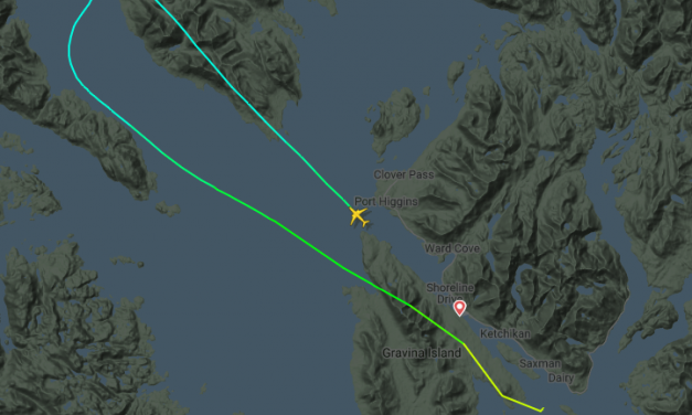 Alaska Airlines milk run flight turns back shortly after takeoff from Ketchikan