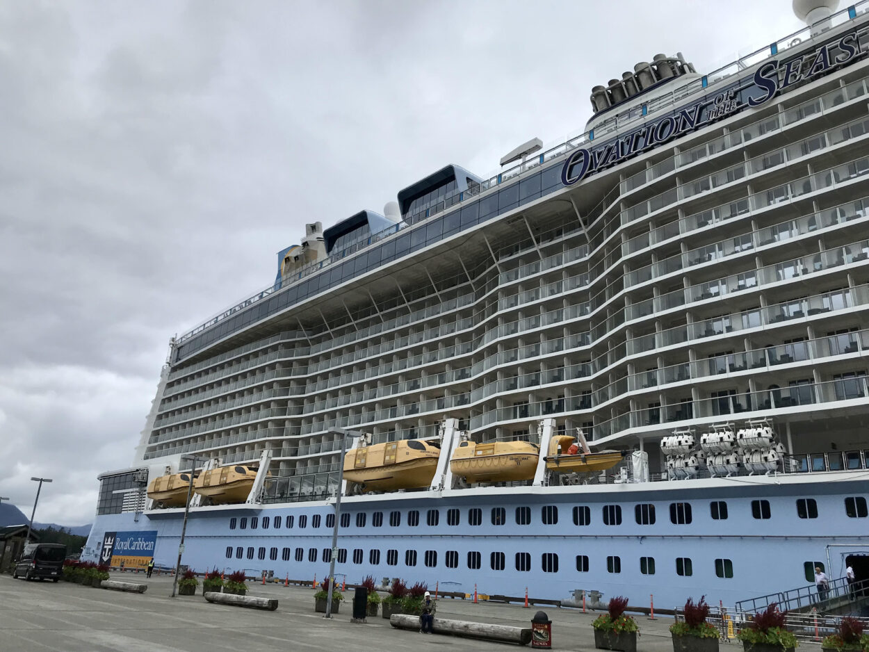 Largest cruise ship to visit Alaska docks in Ketchikan for first time