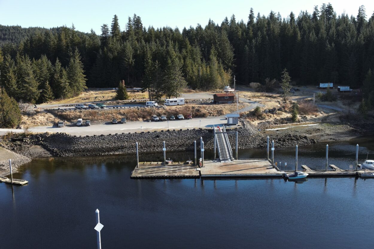 The heart of town in Naukati Bay, Alaska: the community’s marina.