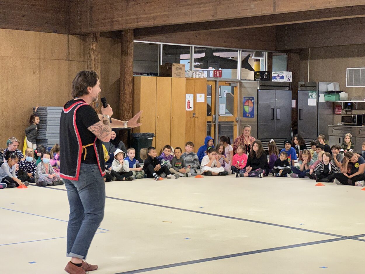 Tongass School of Arts and Sciences students celebrate Indigenous Peoples'  Day with song, dance and language - KRBD