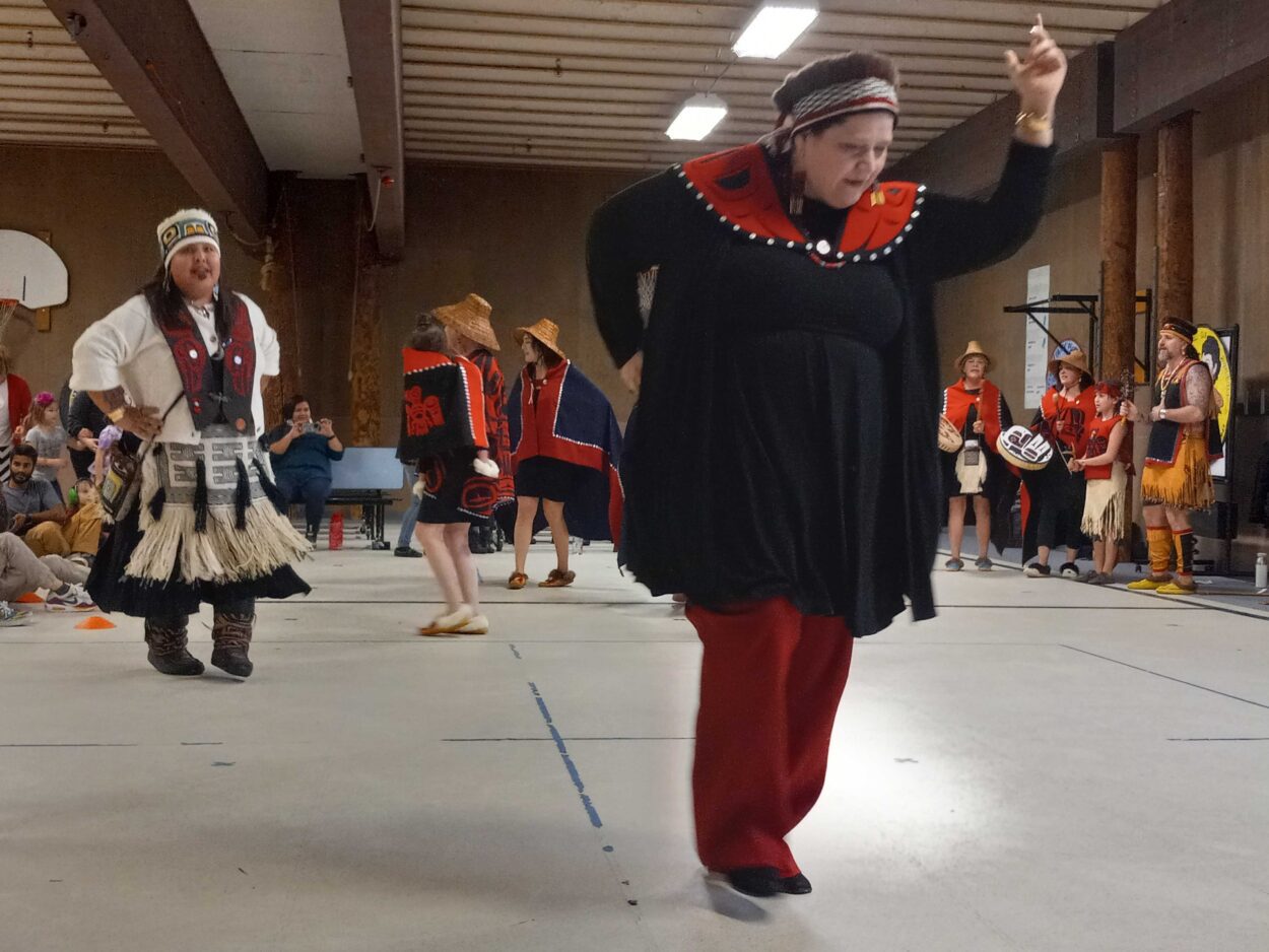 Tongass School of Arts and Sciences students celebrate Indigenous Peoples' Day with song, dance and language - KRBD