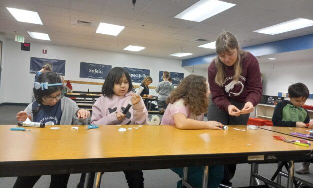 Ketchikan third-graders shoot for the stars during a week of science lessons from Oregon museum team