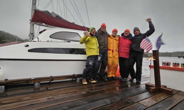 Team Budgie Smugglers claims steak knives and second place in 2023 Race to Alaska