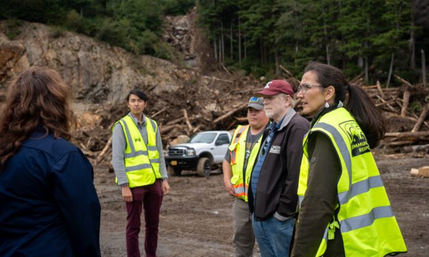 Peltola visits Ketchikan landslide, talks priorities