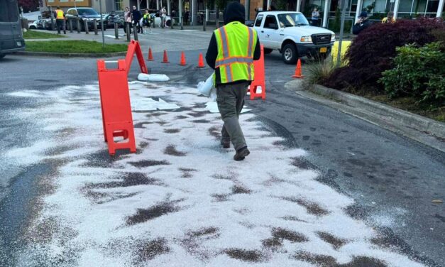 Hundreds of gallons of diesel heating oil spill outside Rec Center and into nearby creek