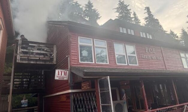 Ketchikan Fire Dept. extinguishes fire in downtown Eagles lodge